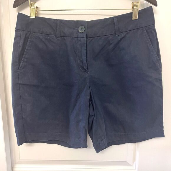 LOFT Pants - LOFT Women's Navy Blue Casual 100% Cotton Short Pant Size 8
